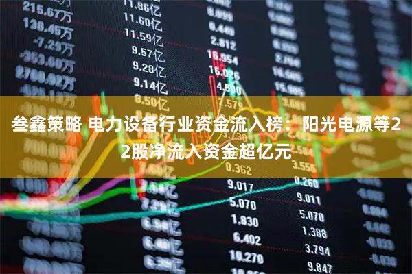 叁鑫策略 电力设备行业资金流入榜：阳光电源等22股净流入资金超亿元
